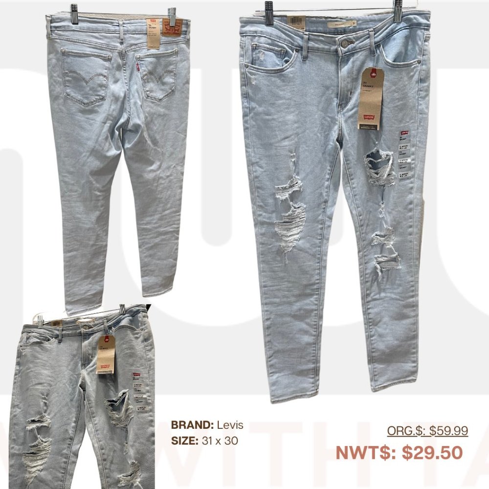 Levis, 711 Skinny Jeans, 31, NWT